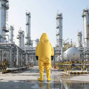<span class=keywords><strong>Traje</strong></span> de Protección Biológica Amarillo Resistente a Productos Químicos, Hermético, Impermeable e Ignífugo - Product Image 5