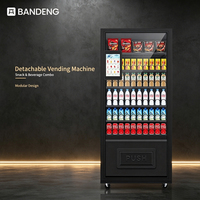 BANDENG 6610SS 10T Expendedora Automática de Bebidas y Snacks con Caja de Control Extraíble Portátil para Venta de Productos sin Supervisión