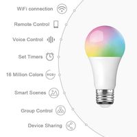 Ampoules intelligentes OEM US E26 EU E27 Wifi Base Tasmota personnalisée sur puce ESP8285 Mise à jour du micrologiciel Flash Tooya 7 w 9w Smart Strip Lights