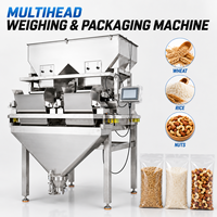 Machine d'emballage de riz à haute productivité, à 2 têtes, automatique, linéaire, avec pesage et remplissage, avec peseur linéaire