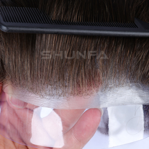 Parrucchino da <span class=keywords><strong>uomo</strong></span> in <span class=keywords><strong>capelli</strong></span> umani, <span class=keywords><strong>prodotti</strong></span> artigianali di alta qualità - Product Image 2