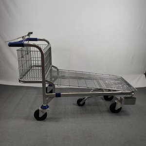 मेट्रो सुपरमार्केट शैली बड़ा लोड हो रहा है क्षमता रसद गोदाम थोक मंच शॉपिंग ट्रॉली - Product Image 4