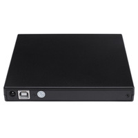 Grabador de DVD y CD con USB 2,0 externo, lector de DVD 24x, reproductor de unidad tipo bandeja para ordenador, portátil, escritorio y Windows