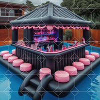 Bar de piscine gonflable flottant en PVC écologique pour adultes et enfants, idéal pour les jeux de fête et le plaisir Airfunpro