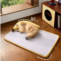 Coussin rafraîchissant pour chat et chien, tapis de couchage d'été amovible et lavable, canapé-nid pour animaux de compagnie, petits accessoires et fournitures d'intérieur