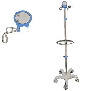 Penyangga infus rumah sakit, tiang <span class=keywords><strong>IV</strong></span> Stainless Steel tinggi dapat disesuaikan 5 kaki - Product Image 6