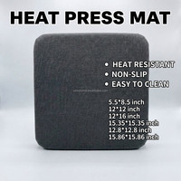 Coussinets en mousse de silicone résistants à la chaleur pour presse à chaud, ensemble de coussins de pression pour équipement de transfert thermique