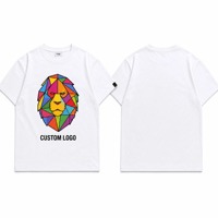 T-shirt imprimé tendance pour homme YOUMEI, version haut de gamme, en stock, 100 % coton 260g, anti-plis, style hip-hop, design de créateur, LOGO personnalisé