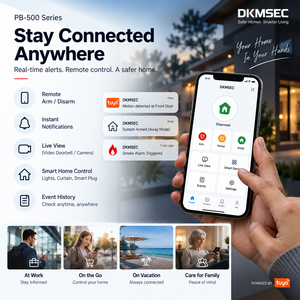 Système d'alarme de sécurité domestique intelligent Tuya série P500, WiFi 4G, écran tactile 4,3 pouces, panneau d'alarme sans fil, 433 MHz, 868 MHz, LORA - Product Image 3