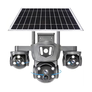 Nuova fotocamera a caldo 12MP a tripla lente <span class=keywords><strong>Wifi</strong></span> solare CCTV 4G videosorveglianza esterna 10X Zoom a doppia lente Audio a 2 vie <span class=keywords><strong>telecamera</strong></span> di sicurezza Ip - Product Image 1