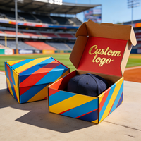 Boîte à casquettes de baseball en papier, emballage écologique, emballage personnalisé abordable, boîte à casquettes de baseball avec personnalisation