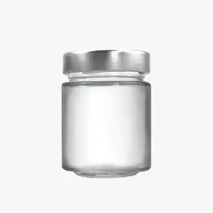 Wholesale Kitchenware 50ml Glass Food Storage Bottles Jars Air Tight Clear Spice Glass Candy Jars with Aluminum Lid