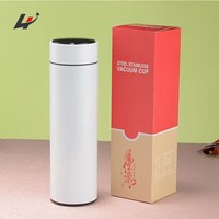Termo Inteligente de Acero Inoxidable Linghui con Aislamiento al Vacío, Pantalla LED de Temperatura, Funciona con Batería, Botella Deportiva