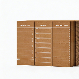 SHENG KANG PACKAGING Memo Pads Recyclable To Do Meals Grocery List Notepads Customized Brown Paper Style - Product Image 2