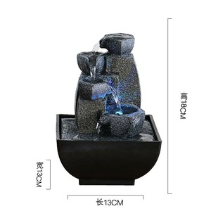 <span class=keywords><strong>Fontaine</strong></span> d'eau décorative de bureau pour salon intérieur, cascade de rocaille, ornement mural, ornements de <span class=keywords><strong>jardin</strong></span> - Product Image 2
