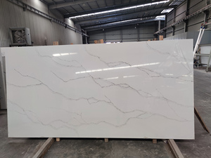 Piedra de Cuarzo Gris Ondulado 5061 Pulido de Lujo GOLDTOP para Mesas de Comedor Modernas, Pisos y Diseños de Paredes Decorativas - Product Image 5