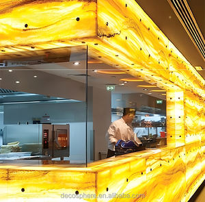 Decosphere SL102A, pierre artificielle translucide en marbre, flocon de neige artificiel, plâtre, pierre artificielle, décoration murale moderne pour hôtel - Product Image 2