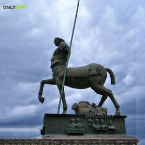 Statua di centaur greco nudo con statua di angelo alato per hotel e decorazioni d'arte - Product Image 2