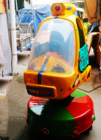 Machine de jeu d'attractions pour enfants à monnayeur, modèle hélicoptère et avion, pour un joueur