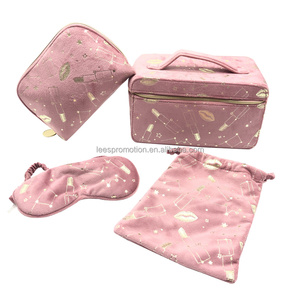 Bolsa <span class=keywords><strong>de</strong></span> maquillaje <span class=keywords><strong>de</strong></span> viaje <span class=keywords><strong>de</strong></span> terciopelo portátil <span class=keywords><strong>de</strong></span> diseño personalizado con estuche <span class=keywords><strong>de</strong></span> maquillaje esponjoso con asa - Product Image 6