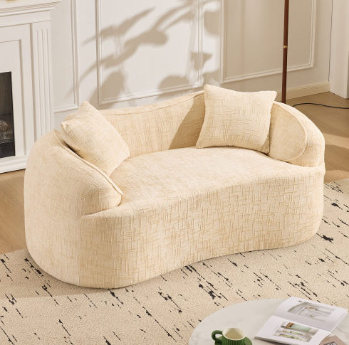 Beige + Schiuma + Molla + 2 Posti + Minimalista