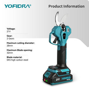 YOFIDRA Cisailles électriques sans fil 32 mm à moteur brushless, 2 vitesses, pour l'élagage d'arbres et de bonsaïs, compatible avec <span class=keywords><strong>batterie</strong></span> <span class=keywords><strong>Makita</strong></span> 18V - Product Image 3