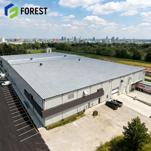 Entrepôt à structure métallique lourde à travée libre en acier, avec panneaux sandwich, facile à assembler, pour stockage frigorifique EPS, pour la Thaïlande et l'Asie du Sud-Est (Ontario) - Product Image 1