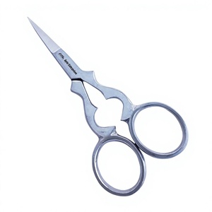 Ciseaux de barbier professionnels à pointe fine, ciseaux à cheveux avec lame droite affûtée, ciseaux en acier inoxydable - Product Image 1