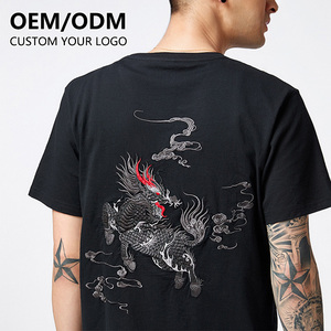 Manufacturers Wholesale Embroidered T-<strong>shirt</strong> Custom Logo Embroidery t <strong>Shirt</strong> <strong>Design</strong> Men Heavyweight Cotton Tshirt with <strong>Pattern</strong> - Product Image 6