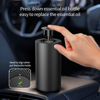 Diffuseur d'arômes à pompe rechargeable par USB, 20 ml, en métal, pour voiture, avec réglage de la durée et de l'intensité