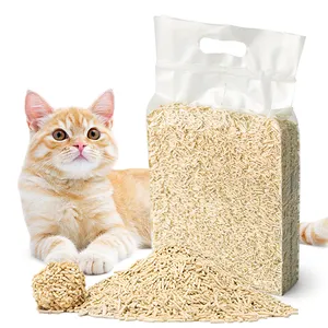 Muawu Hot Selling Bulk Natural Flushable Super Absorbent Dust Free Cat Litter Wholesale Multi Scent Premium Tofu Cat Litter Sand