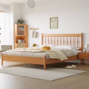 Cadre de lit moderne en bois massif, montage facile, tailles King, <span class=keywords><strong>Queen</strong></span>, Full, mobilier de chambre minimaliste pour la maison et l'appartement - Product Image 3