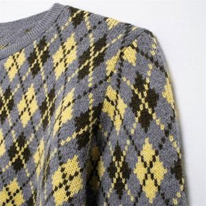 Suéteres Femininos 2024: Nova Moda Casual, Jaqueta de Tricô com Diamantes, Blusas de Tricô, Roupas de Outono para Mulheres - Product Image 6
