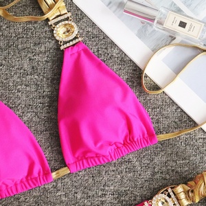 Nouveau design, bikini deux pièces à double couche pour femme, effet push-up, avec fonction séchage rapide, string à nouer sur le côté, personnalisable - Product Image 4