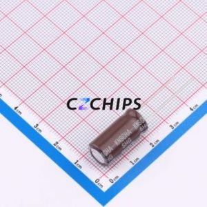 ตัวเก็บประจุอิเล็กโทรไลต์อะลูมิเนียมแบบ Through-Hole รุ่น DHG160M686H200S1AA ขนาด D10xL20 มม. 68uF 20% 160V 1A-100kHz - Product Image 2