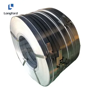 Spcc baked blue surface packing cold rolled galvanized steel strips band coil of 180xo.80mm galvanized for construction