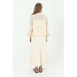 กระโปรงยีนส์เอวสูงผู้หญิงพวน ใส่สบาย รุ่น 18186ETK - Product Image 3