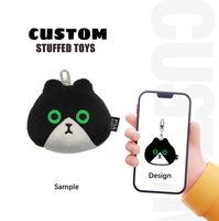 Cadeau d'Affaires Personnalisé Peluche Rembourrée, Porte-clés Peluche Personnalisé, Vente en Gros Mini Jouet Mignon, Porte-clés Peluche Petits Animaux Décoratif