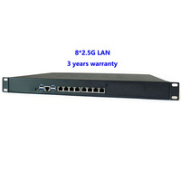 Perangkat Keamanan Firewall Jaringan Multi Gigabit 1U Rackmount 8 Port 2.5G 4 Port 10G SFP+ untuk Enterprise VPN SD-WAN Edge