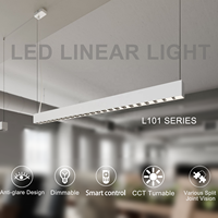 Tube lumineux LED 60cm - 150cm Télécommande 20 30 40 50 Watt Tube lumineux LED Suspension Ligne Lampe
