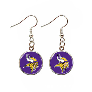Pendientes con Logotipo del Equipo de Fútbol Americano, Souvenir de la NFL, Venta al por Mayor, Pendientes con Logotipo del Equipo de la NFL KC - Product Image 3