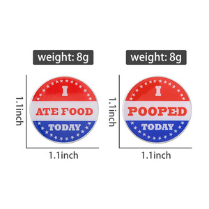 Broche Esmaltado con Frase Humorística y Cómica 'COMÍ HUEVO HOJUEGO' (o 'COMÍ COMIDA HOJUEGO'), Insignia para Mochila o Solapa, Joyerí<span class=keywords><strong>a</strong></span>, Regalo para Amigos - Product Image 1