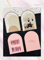 Comptoir en papier présentoir cosmétique support épais produit cosmétique emballage de carte d'affichage en carton presse sur ongles 10 pièces en boîte