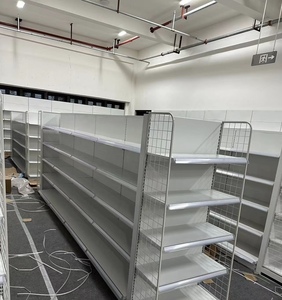 Étagère de supermarché double face en métal robuste PFT, étagères solides, revêtement en poudre époxy, profondeur 36-52 cm, largeur 60-120 cm, réglable - Product Image 6