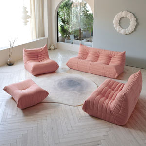 ATUNUS Drop Shipping, canapé de salon rose, 1 2 3 poufs, canapé sectionnel, chaise paresseuse, ensembles de canapés - Product Image 1