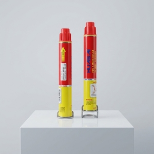 Fuegos artificiales de <span class=keywords><strong>humo</strong></span> rojo HUASAI al por mayor de fábrica china, bengalas de mano para señalización, para uso marino SOS - Product Image 6