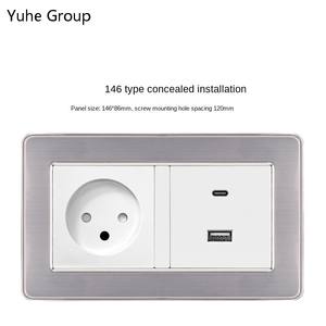 Prise électrique murale double standard russe européenne, prise électrique, interrupteur mural multifonctionnel européen - Product Image 3