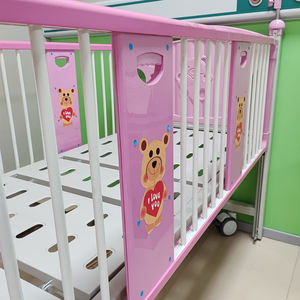 ISO certificato rosa metallo acciaio per bambini letto di cura del paziente con 3 anni di garanzia materiale ABS per ospedali - Product Image 4
