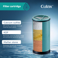 Pommeau de Douche Universel en Plastique avec Filtre à Charbon Actif (Durée de Vie 6 Mois) pour Eau Sans Chlore, Utilisation Extérieure et Quotidienne pour la Peau