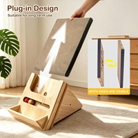 Nouvelle griffoire pour chat en carton avec support en bois et coussin remplaçable pour chats d'intérieur